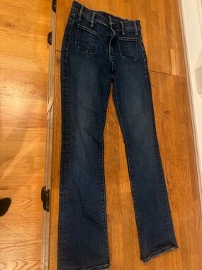 MOTHER Dark Indigo Flare Jeans